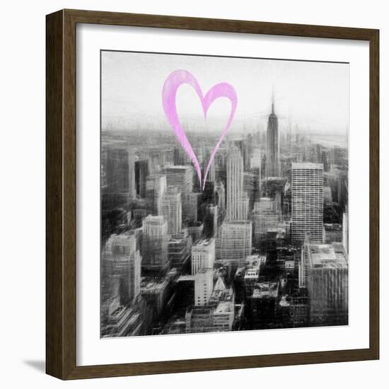 Luv Collection - New York City - Downtown City VI-Philippe Hugonnard-Framed Art Print