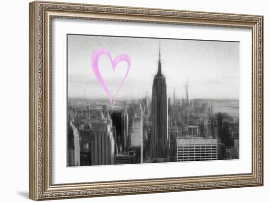 Luv Collection - New York City - Downtown City-Philippe Hugonnard-Framed Art Print