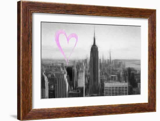 Luv Collection - New York City - Downtown City-Philippe Hugonnard-Framed Art Print