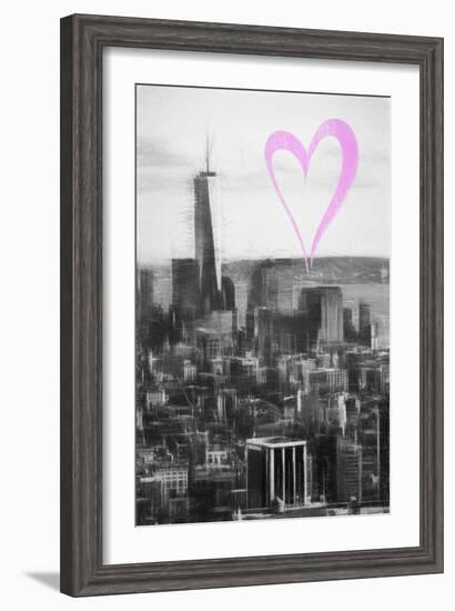 Luv Collection - New York City - Downtown Manhattan-Philippe Hugonnard-Framed Art Print