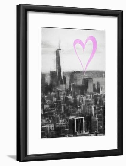 Luv Collection - New York City - Downtown Manhattan-Philippe Hugonnard-Framed Art Print