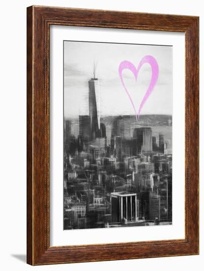 Luv Collection - New York City - Downtown Manhattan-Philippe Hugonnard-Framed Art Print