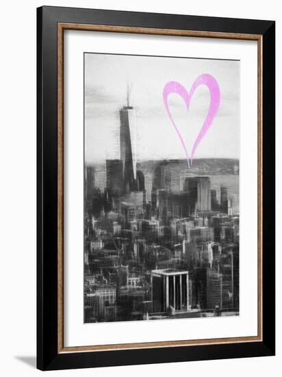 Luv Collection - New York City - Downtown Manhattan-Philippe Hugonnard-Framed Art Print