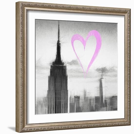 Luv Collection - New York City - Empire State Building II-Philippe Hugonnard-Framed Art Print