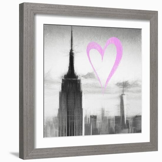 Luv Collection - New York City - Empire State Building II-Philippe Hugonnard-Framed Art Print