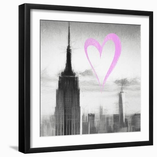 Luv Collection - New York City - Empire State Building II-Philippe Hugonnard-Framed Art Print