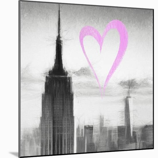Luv Collection - New York City - Empire State Building II-Philippe Hugonnard-Mounted Art Print
