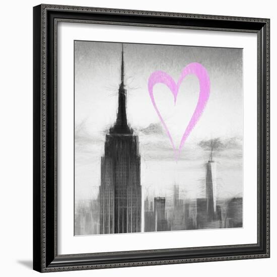 Luv Collection - New York City - Empire State Building II-Philippe Hugonnard-Framed Art Print