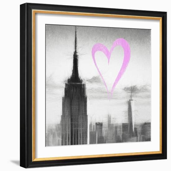 Luv Collection - New York City - Empire State Building II-Philippe Hugonnard-Framed Art Print