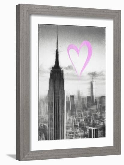 Luv Collection - New York City - Empire State Building-Philippe Hugonnard-Framed Art Print