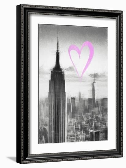 Luv Collection - New York City - Empire State Building-Philippe Hugonnard-Framed Art Print