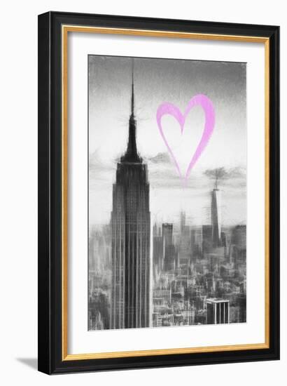 Luv Collection - New York City - Empire State Building-Philippe Hugonnard-Framed Art Print