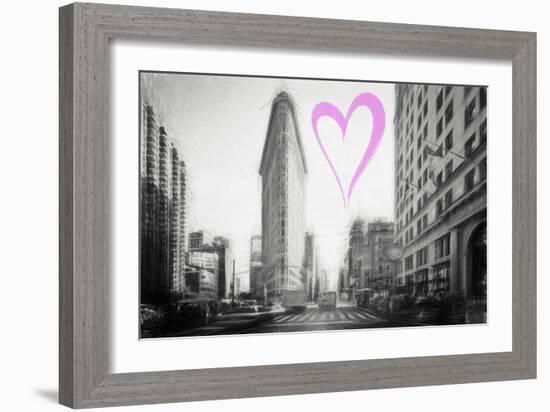 Luv Collection - New York City - Flatiron Building-Philippe Hugonnard-Framed Art Print