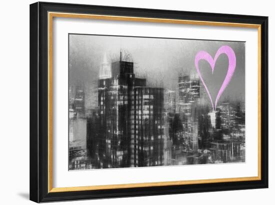 Luv Collection - New York City - Manhattan Night-Philippe Hugonnard-Framed Art Print