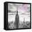 Luv Collection - New York City - Manhattan Skyscrapers II-Philippe Hugonnard-Framed Stretched Canvas