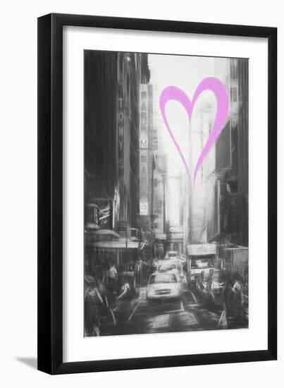 Luv Collection - New York City - Manhattan Street-Philippe Hugonnard-Framed Art Print