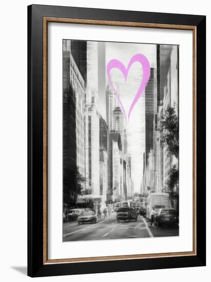 Luv Collection - New York City - Manhattan Traffic-Philippe Hugonnard-Framed Art Print