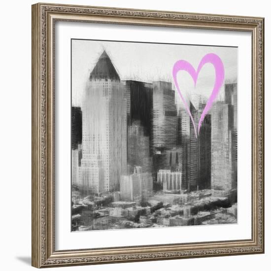 Luv Collection - New York City - Manhattan View II-Philippe Hugonnard-Framed Art Print