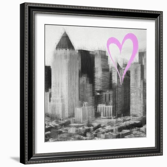 Luv Collection - New York City - Manhattan View II-Philippe Hugonnard-Framed Art Print