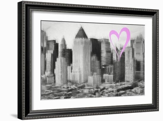 Luv Collection - New York City - Manhattan View-Philippe Hugonnard-Framed Art Print