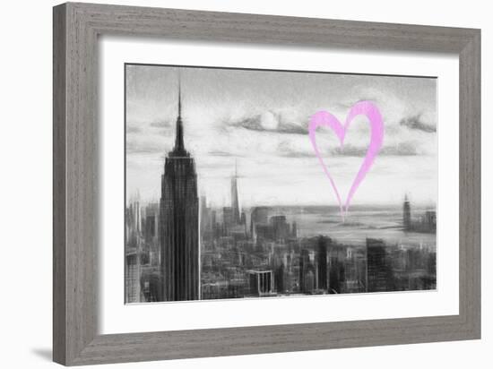 Luv Collection - New York City - NY Skyline-Philippe Hugonnard-Framed Art Print