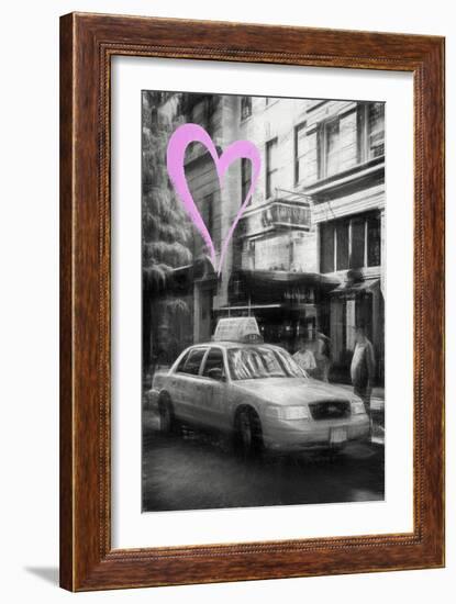 Luv Collection - New York City - Taxi Cabs-Philippe Hugonnard-Framed Art Print