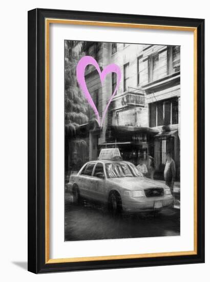 Luv Collection - New York City - Taxi Cabs-Philippe Hugonnard-Framed Art Print