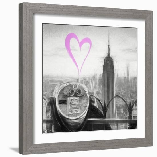 Luv Collection - New York City - Telescope II-Philippe Hugonnard-Framed Premium Giclee Print