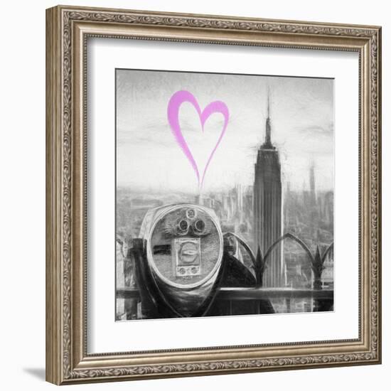 Luv Collection - New York City - Telescope II-Philippe Hugonnard-Framed Art Print