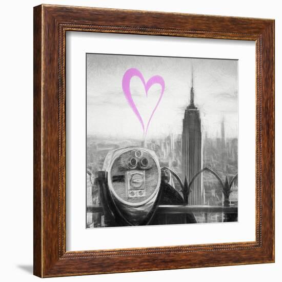 Luv Collection - New York City - Telescope II-Philippe Hugonnard-Framed Art Print