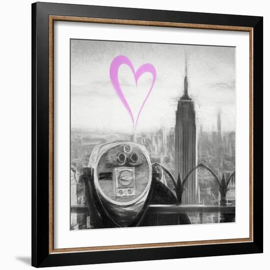 Luv Collection - New York City - Telescope II-Philippe Hugonnard-Framed Art Print