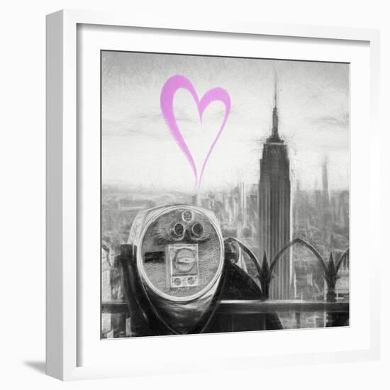 Luv Collection - New York City - Telescope II-Philippe Hugonnard-Framed Art Print