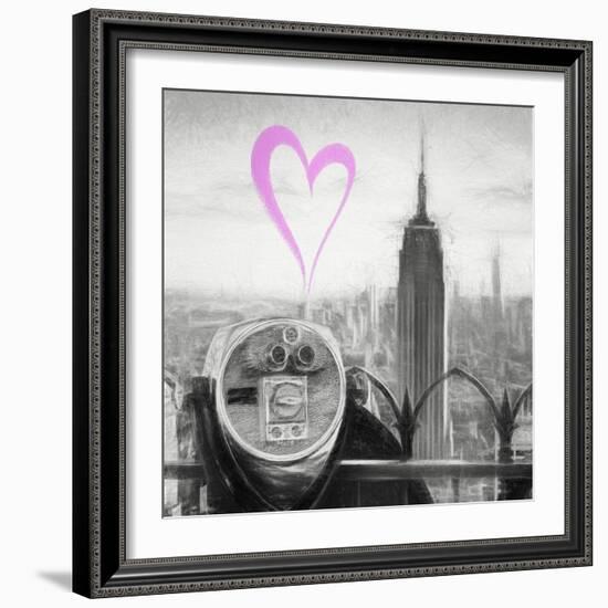 Luv Collection - New York City - Telescope II-Philippe Hugonnard-Framed Art Print