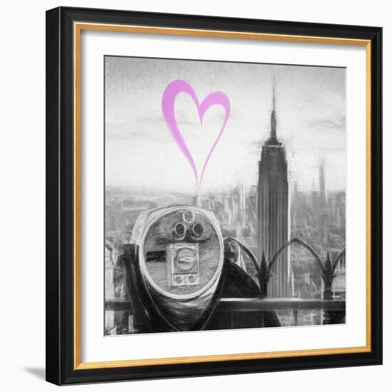 Luv Collection - New York City - Telescope II-Philippe Hugonnard-Framed Art Print