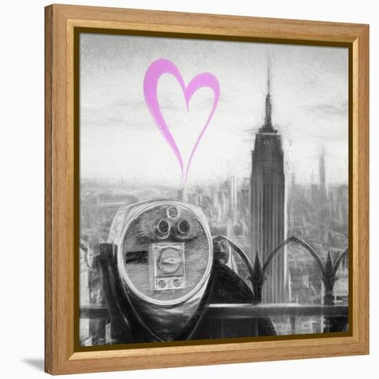 Luv Collection - New York City - Telescope II-Philippe Hugonnard-Framed Stretched Canvas