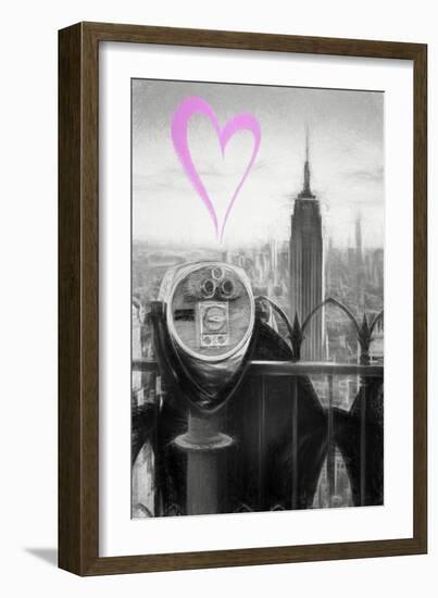 Luv Collection - New York City - Telescope-Philippe Hugonnard-Framed Art Print