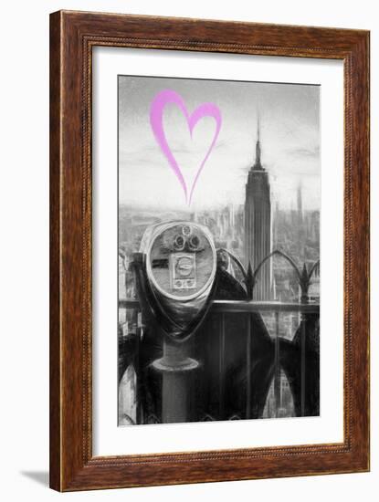 Luv Collection - New York City - Telescope-Philippe Hugonnard-Framed Art Print