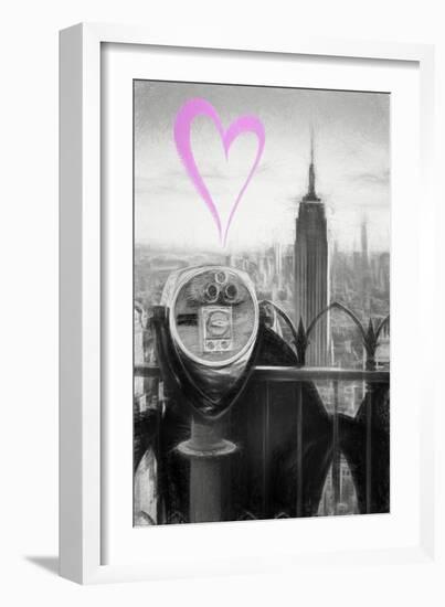 Luv Collection - New York City - Telescope-Philippe Hugonnard-Framed Art Print