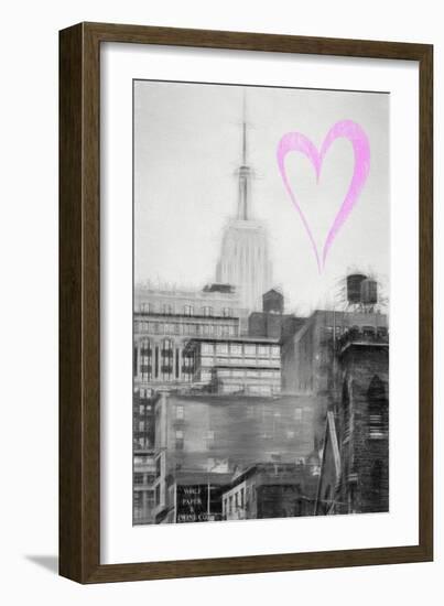 Luv Collection - New York City - The Empire State Building II-Philippe Hugonnard-Framed Art Print