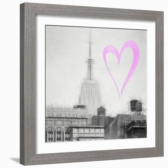 Luv Collection - New York City - The Empire State Building III-Philippe Hugonnard-Framed Art Print