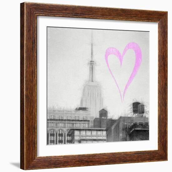 Luv Collection - New York City - The Empire State Building III-Philippe Hugonnard-Framed Art Print