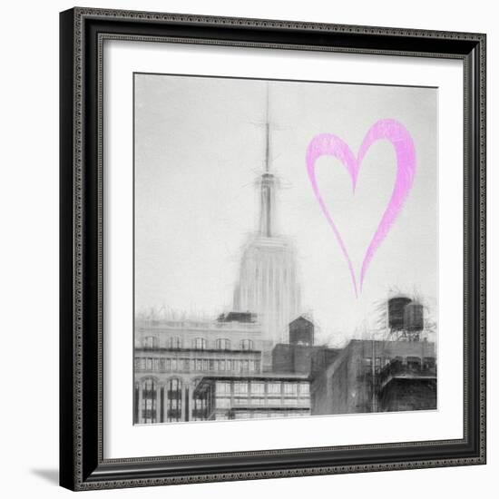 Luv Collection - New York City - The Empire State Building III-Philippe Hugonnard-Framed Art Print