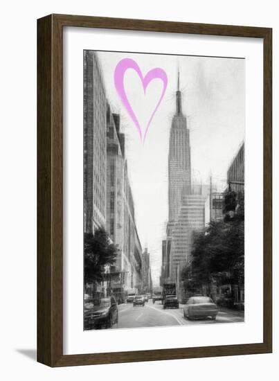 Luv Collection - New York City - The Empire Street-Philippe Hugonnard-Framed Art Print