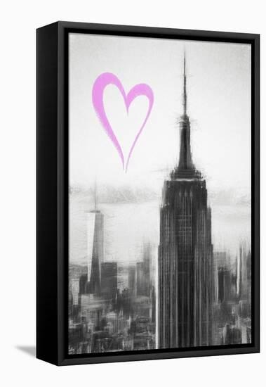 Luv Collection - New York City - The Empire-Philippe Hugonnard-Framed Stretched Canvas