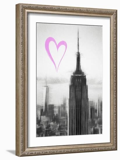 Luv Collection - New York City - The Empire-Philippe Hugonnard-Framed Art Print