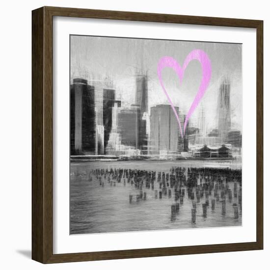 Luv Collection - New York City - The Skyline II-Philippe Hugonnard-Framed Art Print