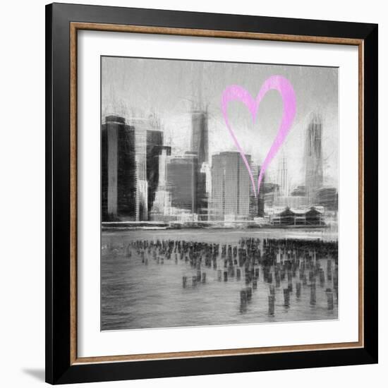 Luv Collection - New York City - The Skyline II-Philippe Hugonnard-Framed Art Print