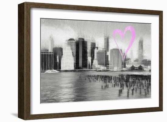 Luv Collection - New York City - The Skyline-Philippe Hugonnard-Framed Art Print