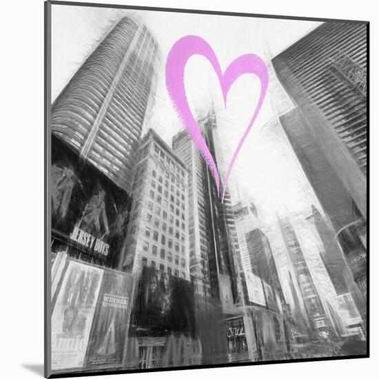 Luv Collection - New York City - Times Square III-Philippe Hugonnard-Mounted Art Print