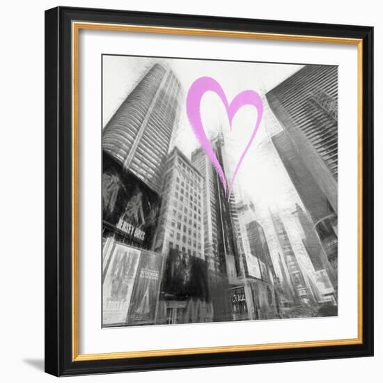 Luv Collection - New York City - Times Square III-Philippe Hugonnard-Framed Art Print